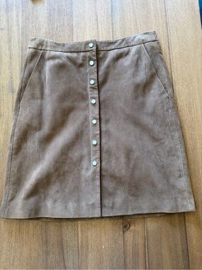 ALL SAINTS - Womens Brown Suede Emme Skirt Size 10
